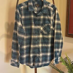 PENDLETON Blue Plaid Flannel Shirt
